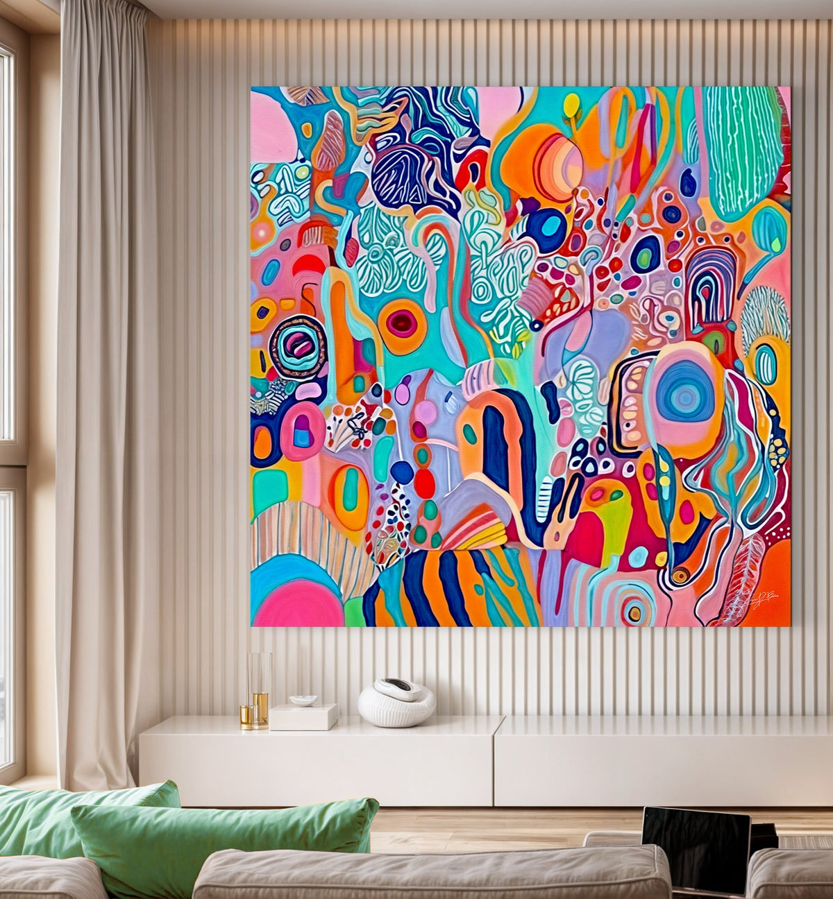 Canvas Print: "Kaleidoscopic Voyage III"