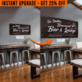 Upgrade Your 'Basement Bar and Lounge' (Style 3) Canvas To 24x48 Inches