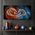 Dragon and Wolf Wall Art II