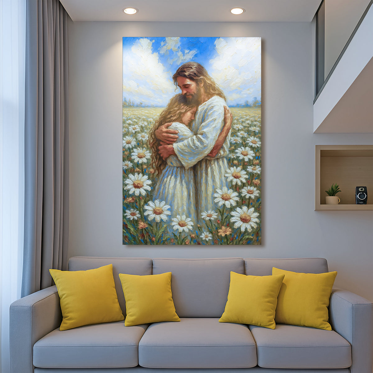 Jesus With Children Faith Wall Art