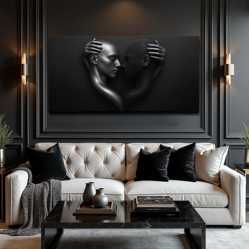 Eternal Love Figure Abstract Wall Art III