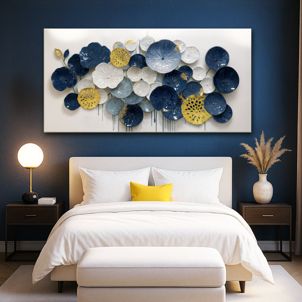 Lotus Leaf Abstract Wall Art VII
