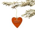 Ceramic Heart Ornament - Thankful
