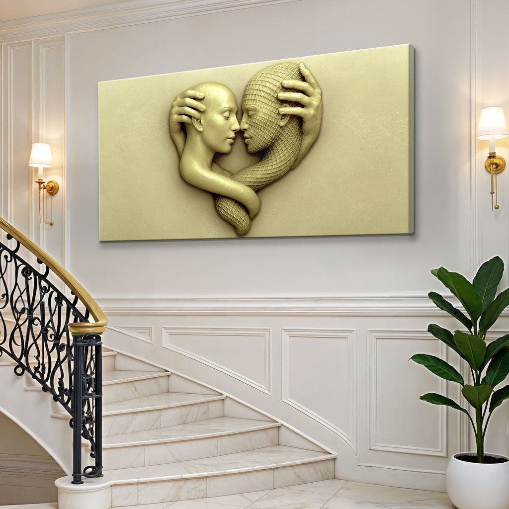 Eternal Love Figure Abstract Wall Art