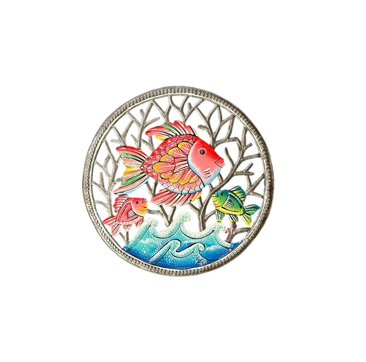 Medium Red Fish Round