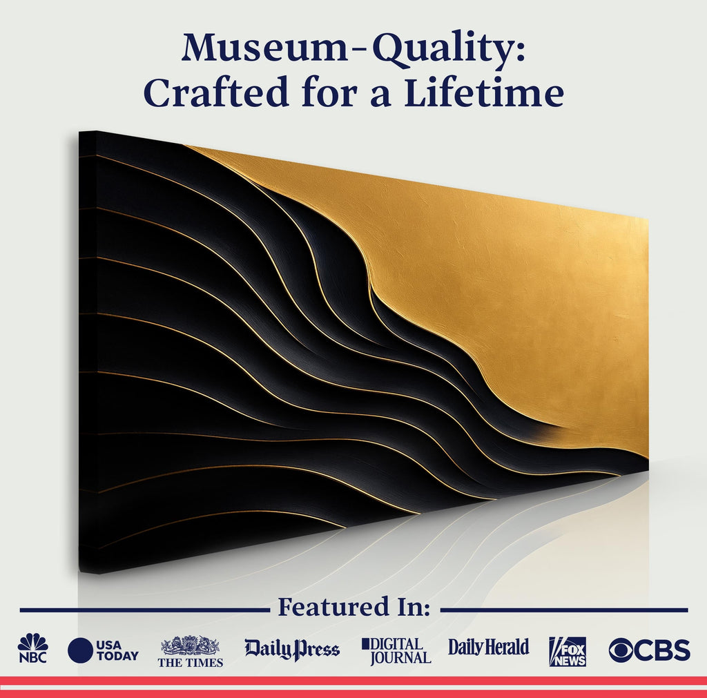 Black And Gold Minimalist Abstract XI