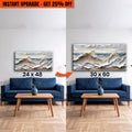 Upgrade Your 48x24 Inches 'Ocean Waves Wall Art' Canvas To 60x30 Inches