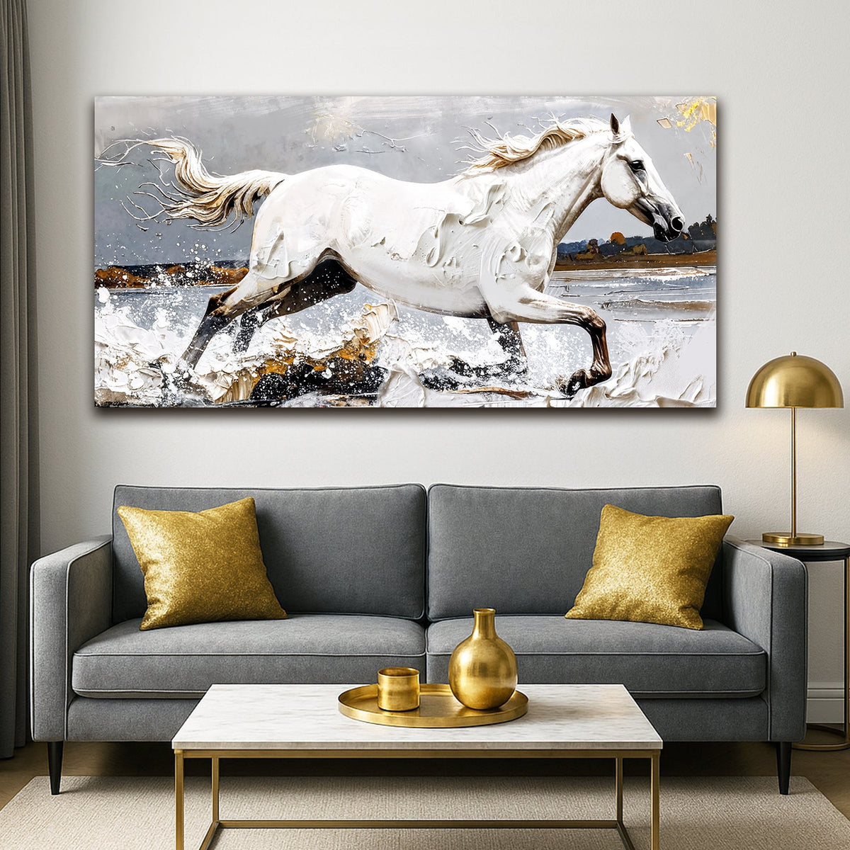 Modern Abstract Horse Wall Art