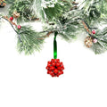 Cereal Box Bead Popcorn Ornament - Red