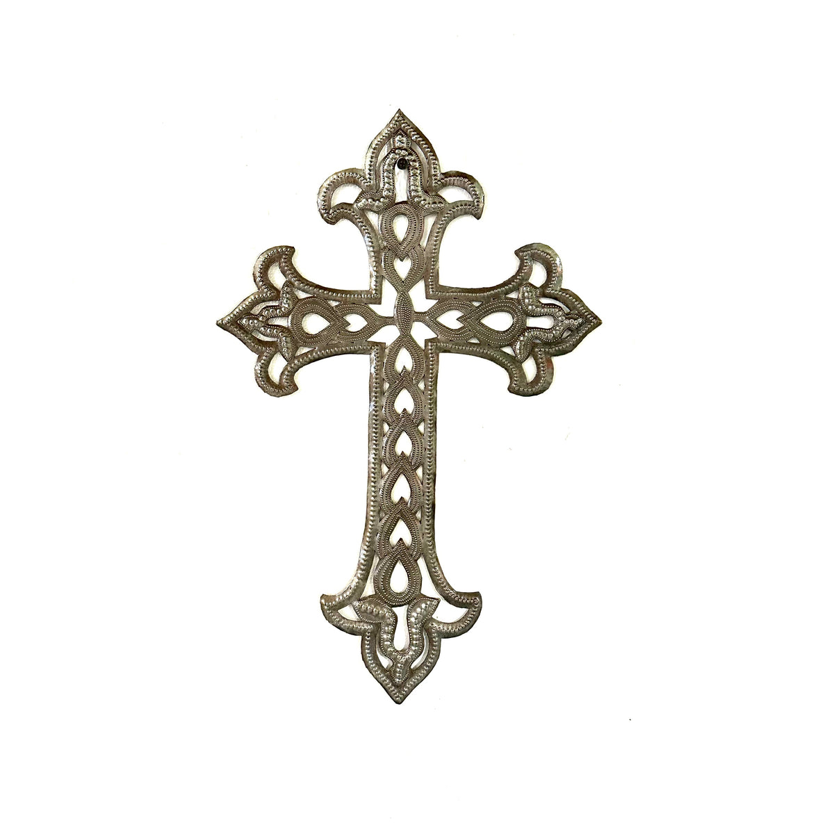 Ornate Steel Drum Cross