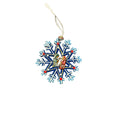 Snowflake Nativity Ornament- Blue