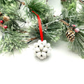 Cereal Box Bead Popcorn Ornament - Bright White