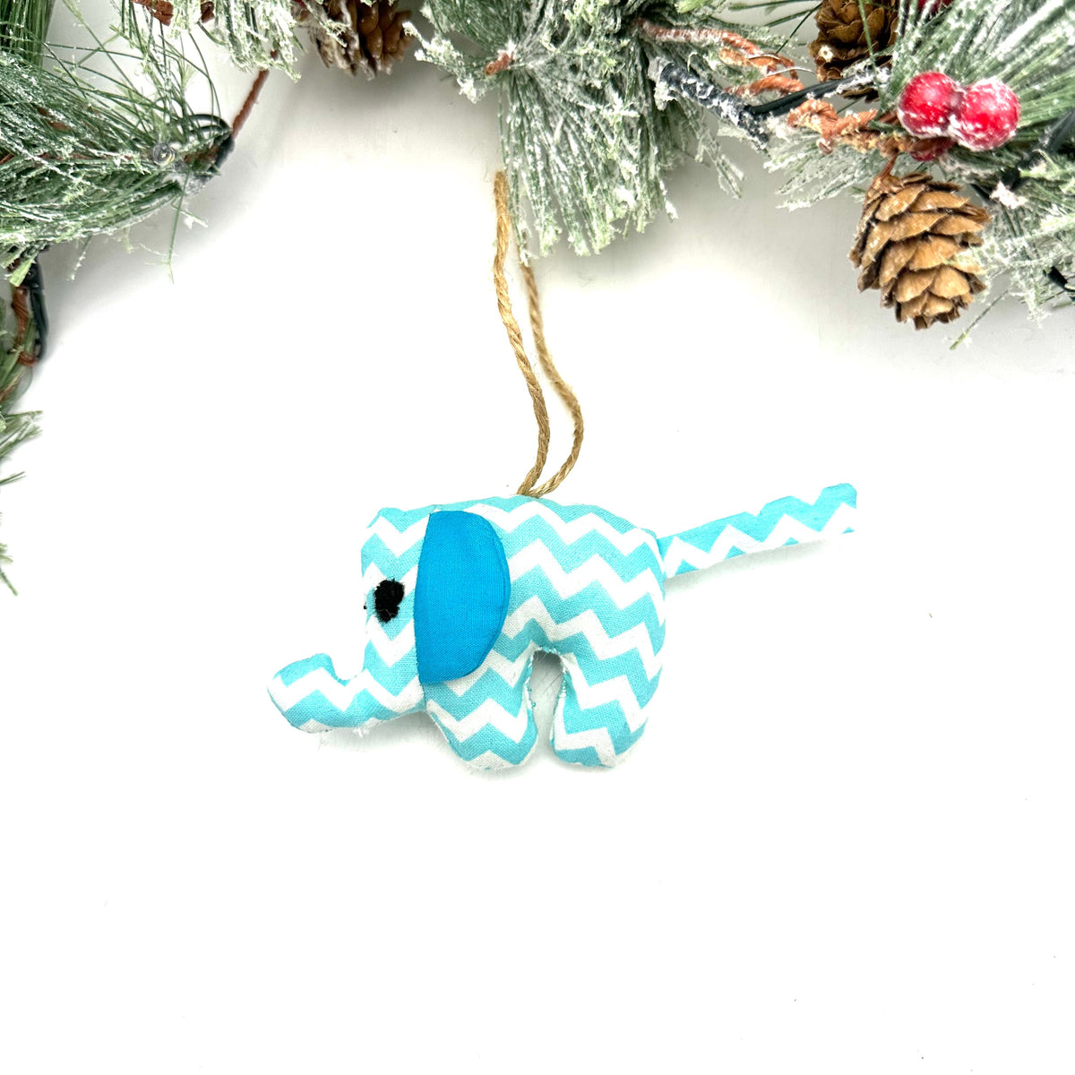 Elephant Ornament- Chevron