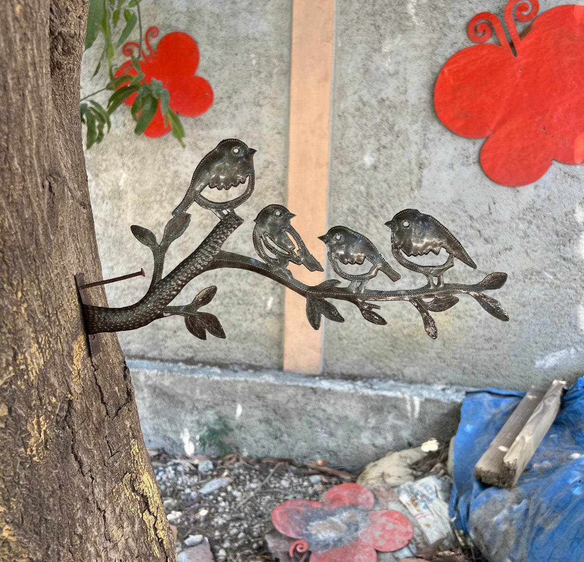 Outdoor Tree Decor- Four Little Birds