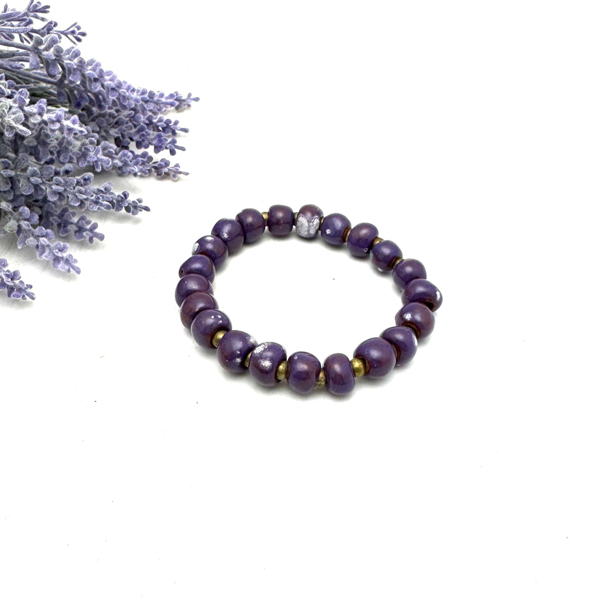 Grape Splash Ceramic Bracelet