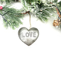 Rustic Natural Love Heart Ornament