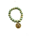 Ceramic Coin Bracelet - Seize the Day