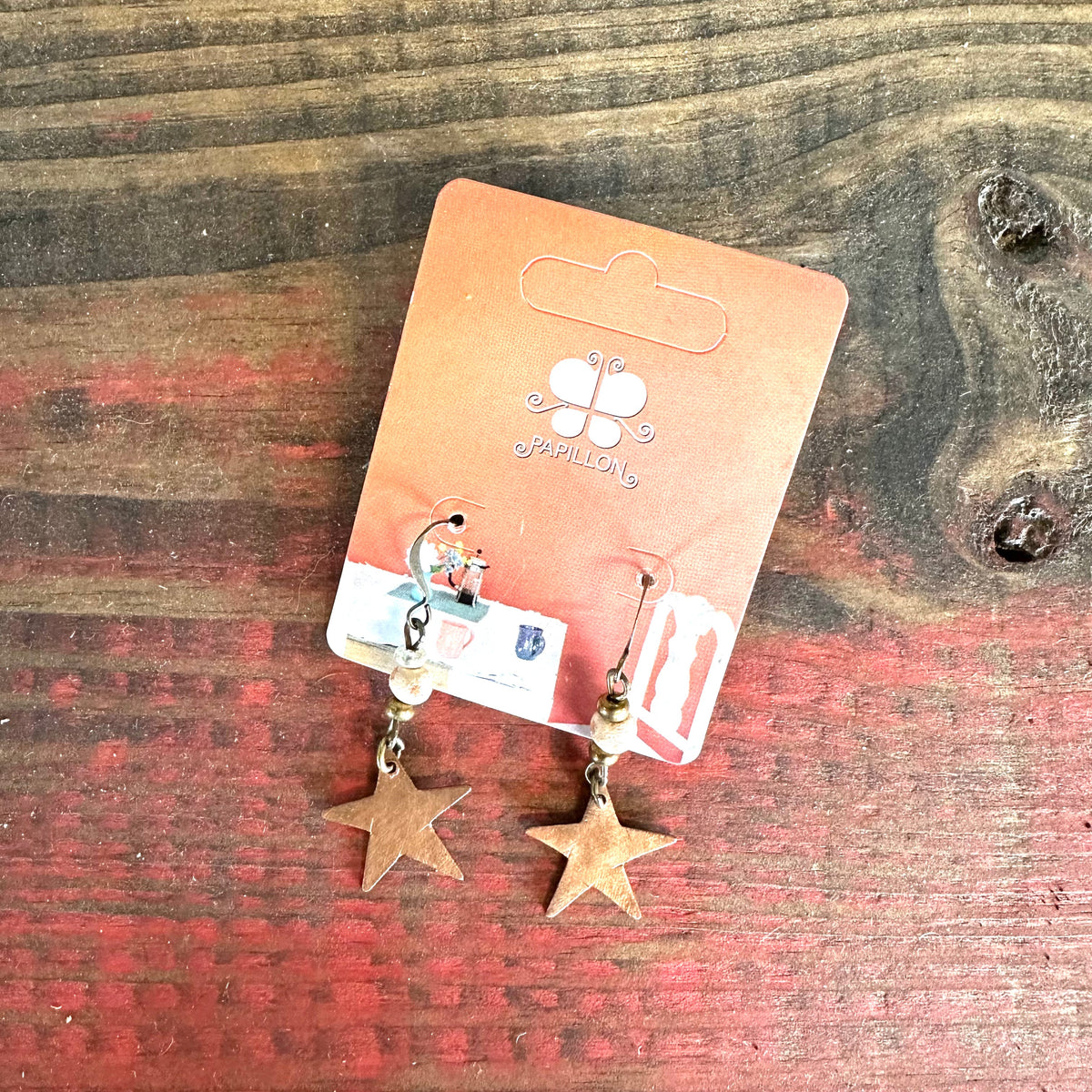 Little Copper Star Earring