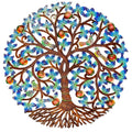 Jumbo Blue Tree Of Life - Birds And Flowers