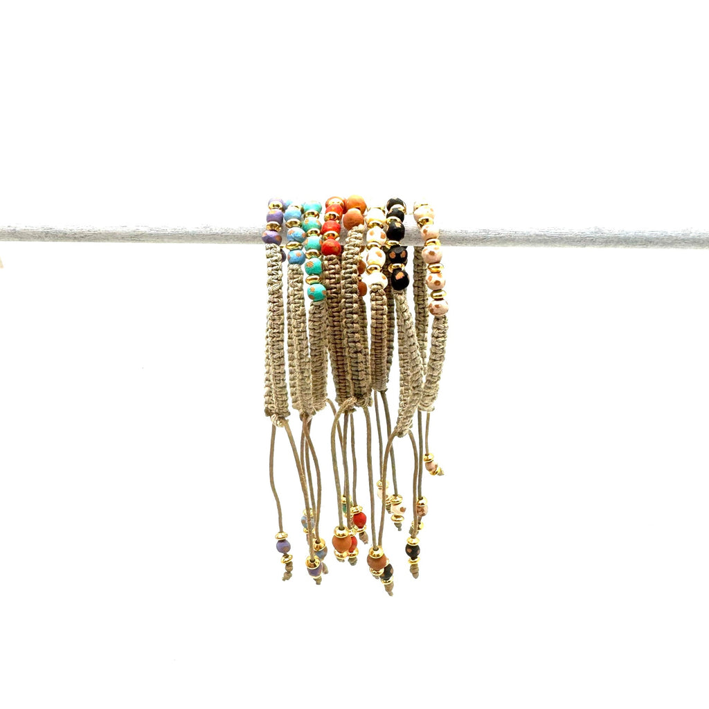 Jameson Macrame Bracelet- Red
