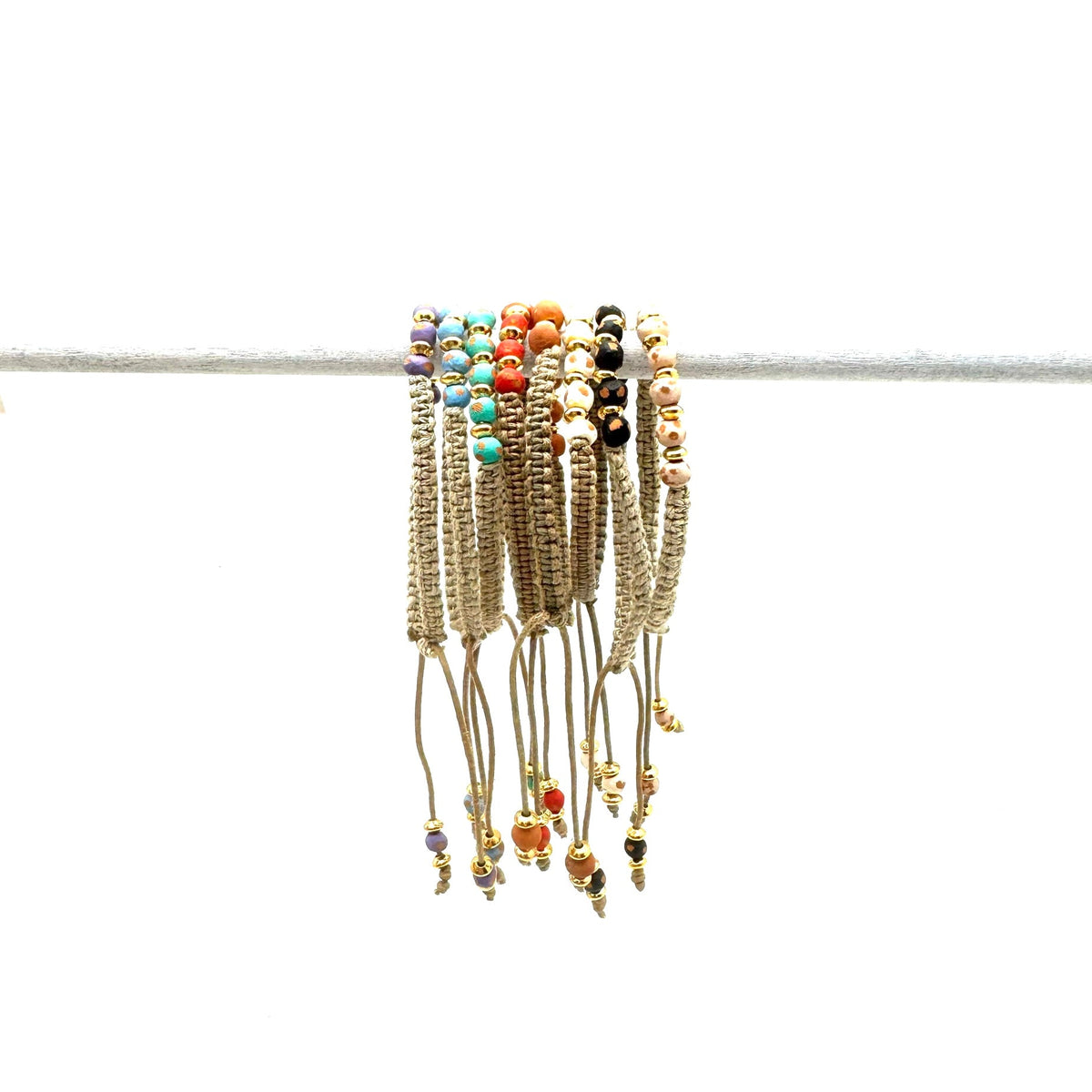 Jameson Macrame Bracelet- Red