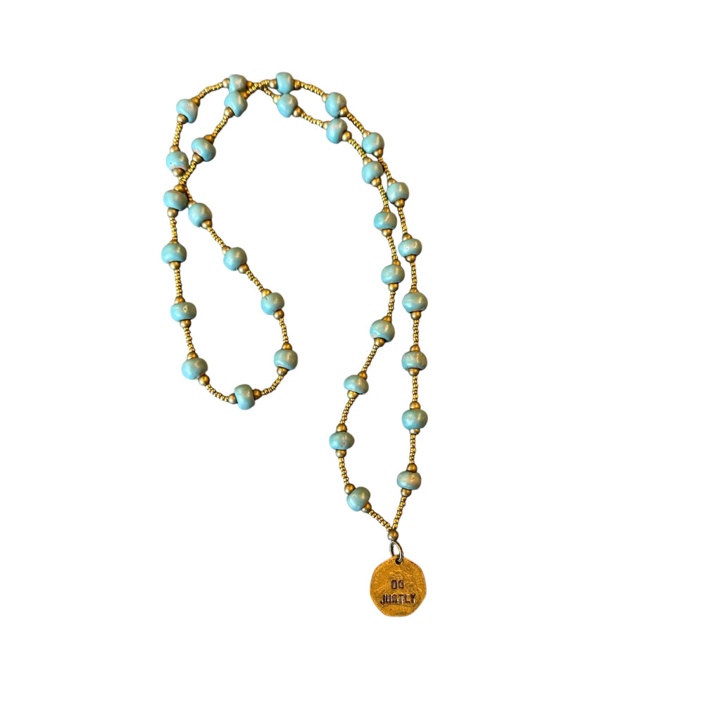Do Justly Coin Necklace