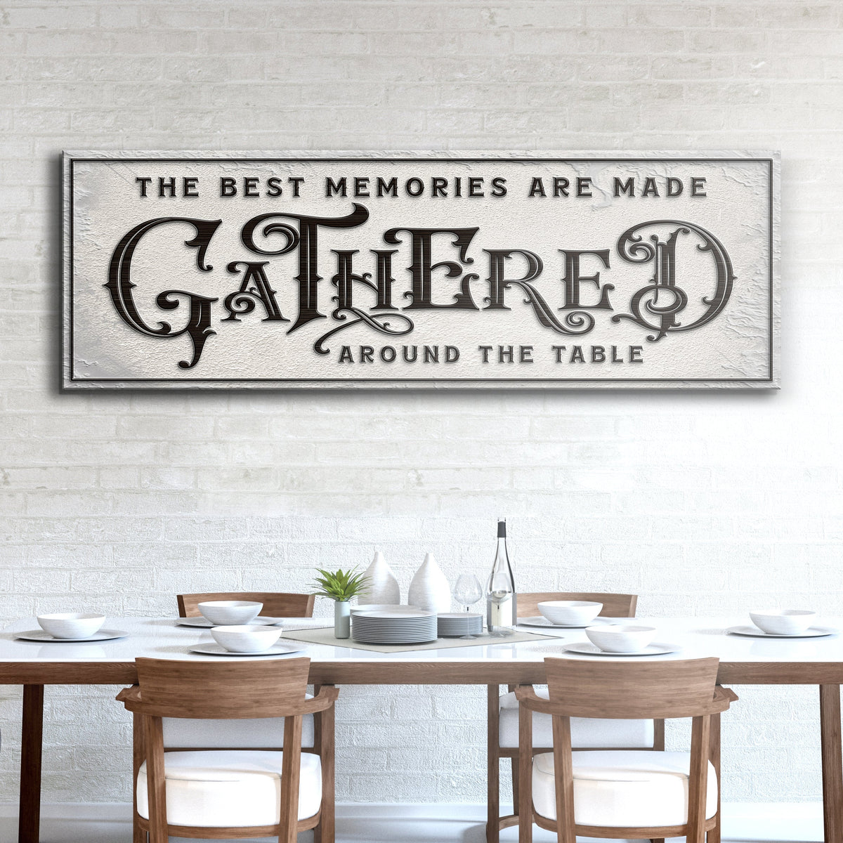 Gathered Around Table Sign II