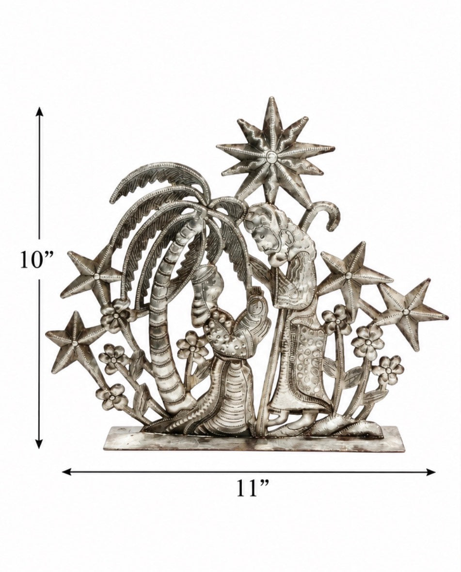 Celebration of the Stars Nativity — Handmade Steel Drum Haiti | Fair Trade Christmas Decor