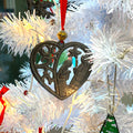 Heart Nativity Ornament — Handmade Steel Drum Haiti | Fair Trade Christmas Gift
