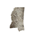 Mississippi Floral Metal Art