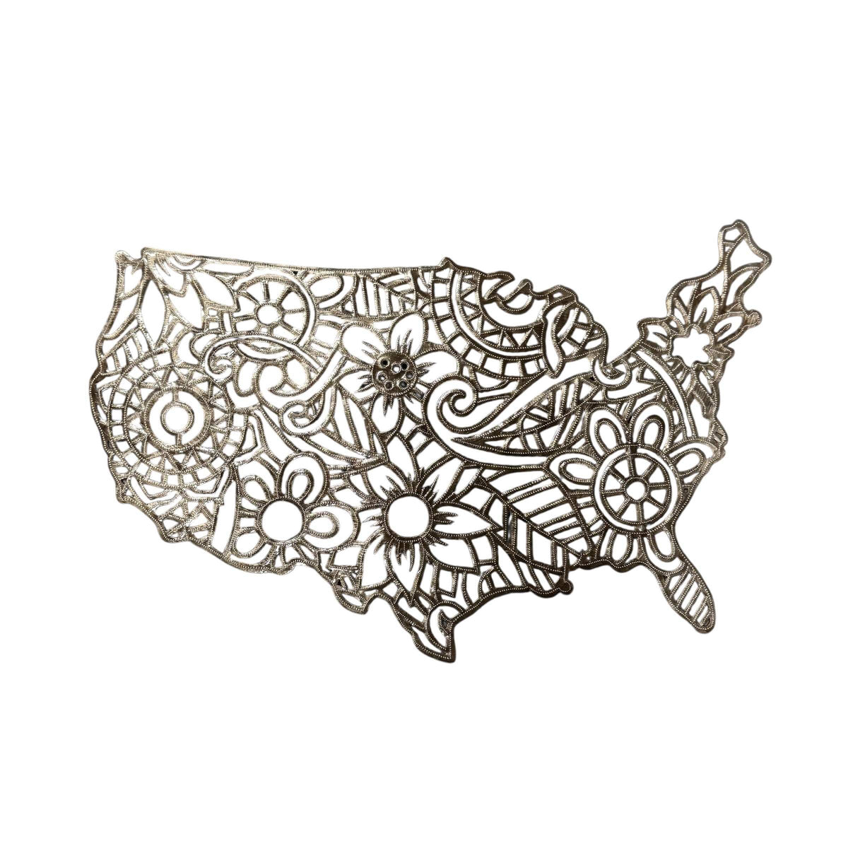 Americana Oil Drum Wall Map