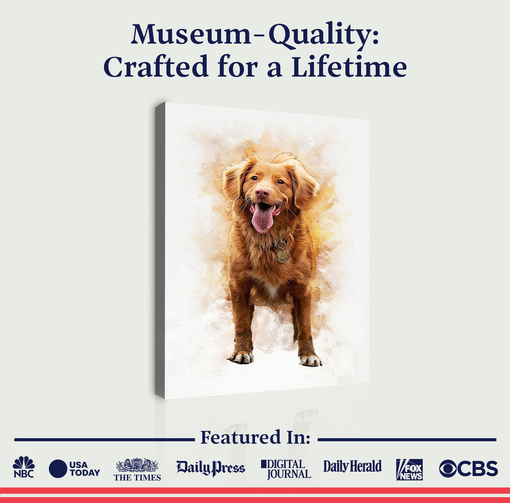 Pet Memorial Portrait Watercolor Sign