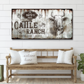 Vintage Cattle Ranch Sign
