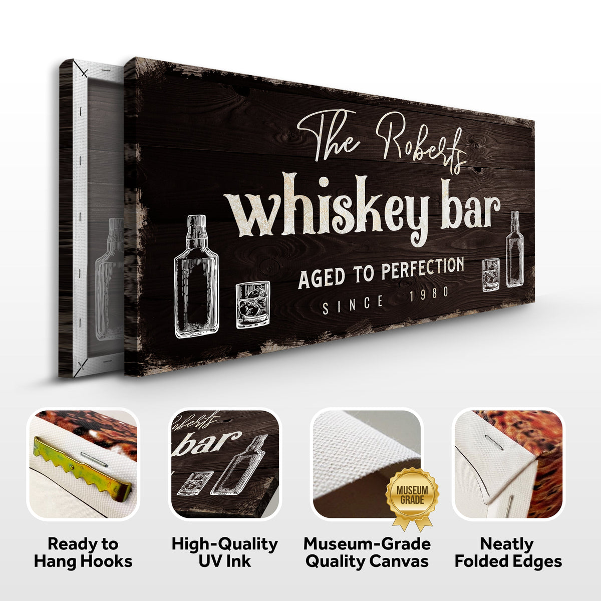Custom Bar Signs for Home Bar: Perfect Man Cave Wall Decor and Perfect Unique Gift For Husband