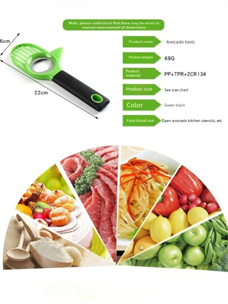 Avocado Knife Gadget Stainless Steel Cutter Kitchen Gadgets Fruit Cutting Artifact All for Kitchen and Home Dragon Fruit Slices
