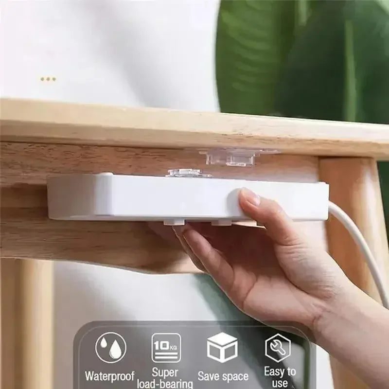 Double-Sided Self Adhesive Wall Hooks Strong Sticky Transparent Traceless Kitchen Bedroom Wall Hook Storage Holders Wholesale