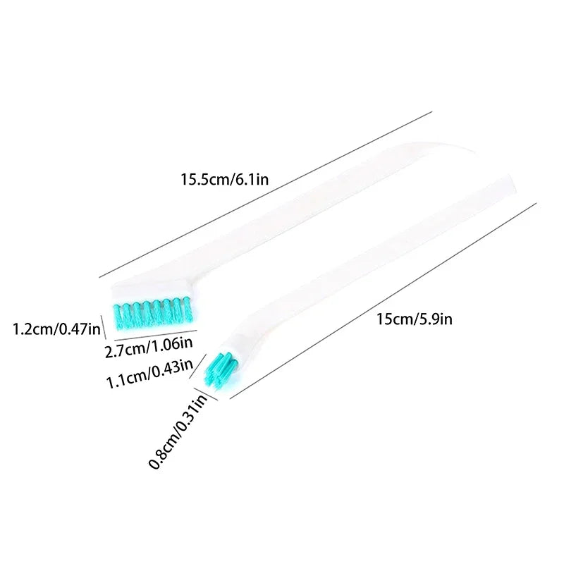 2 Pcs/Set Cleaning Narrow Brush Long Handle Portable Gap Baby Bottle Gap Cleaning Brush Household Kitchen Tool Small Brush