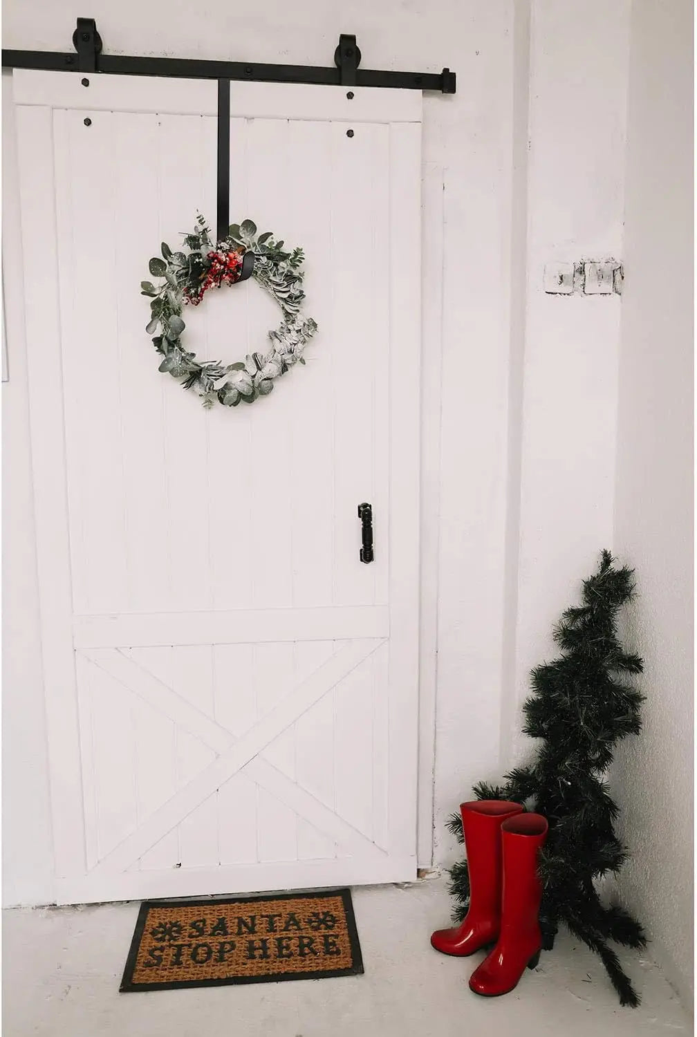 12inch/15inch Wreath Hanger for front door, Wreath Hook Over the Door Wreath Hanger Hanging Hook