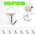 Adhesive Wall Hooks for Hanging Set of Hooks Door Kitchen Heavy Duty Seamless Self Adhesive Hooks Removable Waterproof Office