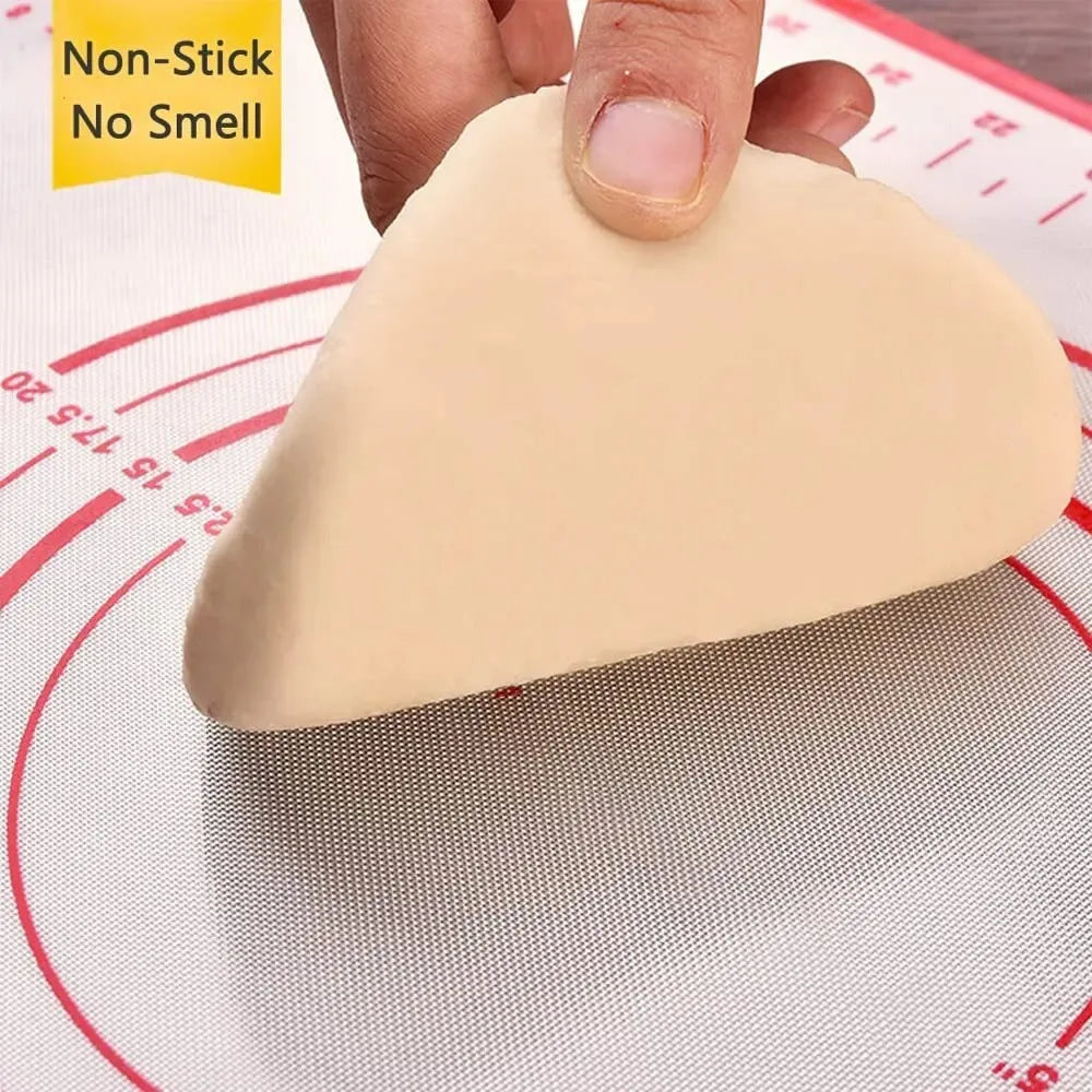 UNTIOR 1PCS Silicone Baking Mat Kneading Pad Dough Mat Pizza Cake Dough Maker Kitchen Cooking Grill Non-Stick Gadgets Bakeware