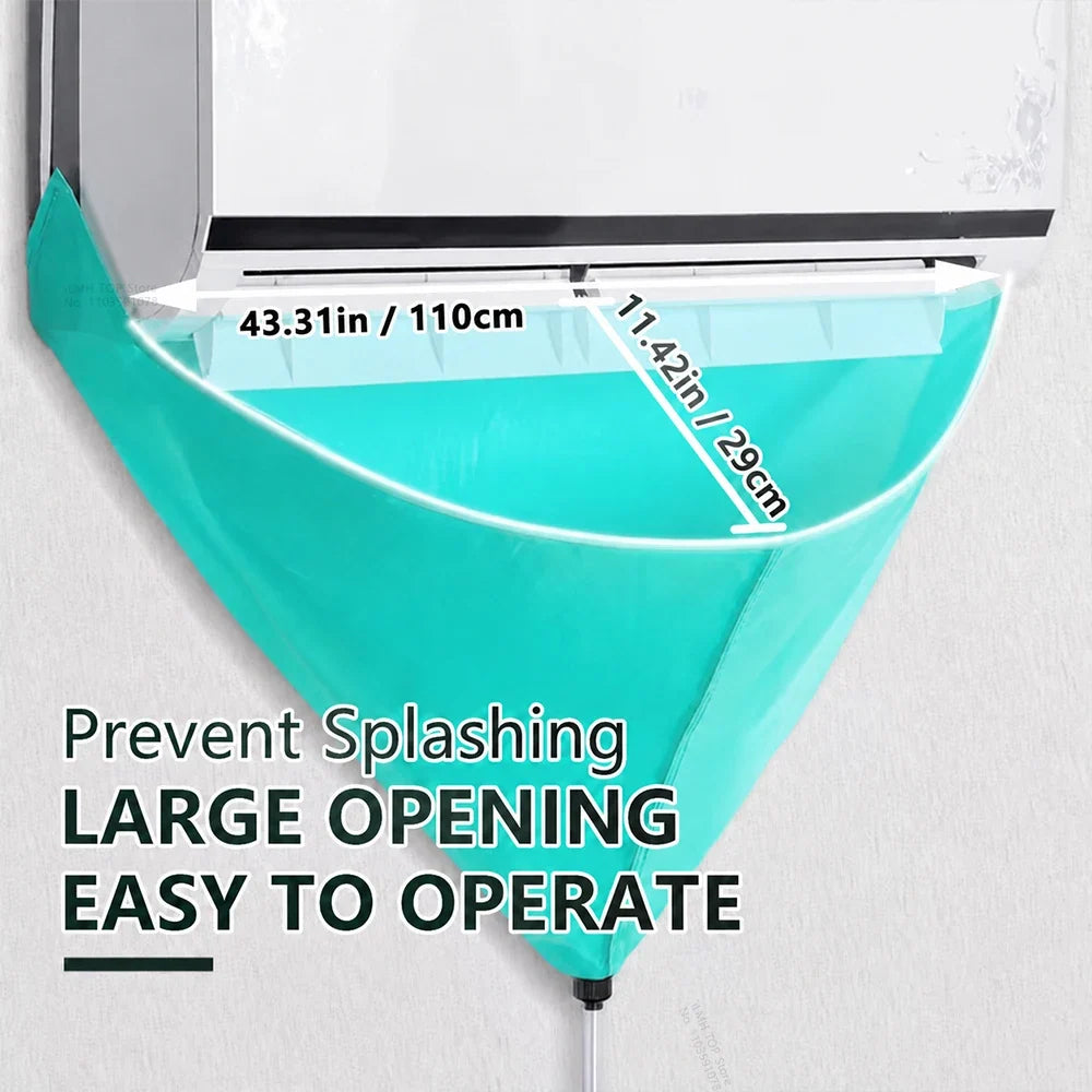 iLMH Air Conditioner Cleaning Kit, Waterproof Cleaning Cover, Drain Hose, Wall Mounted Split AC Cleaning Bag, Home Office Tools