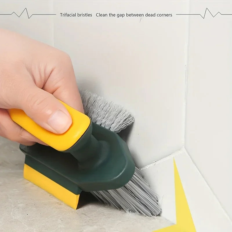 Gap Groove Cleaning Tool Glass Scraper Kitchen Bathroom Floor Tire Cleaner Brushes Home Cleaning Brush 4 in 1 Squeegee Brush