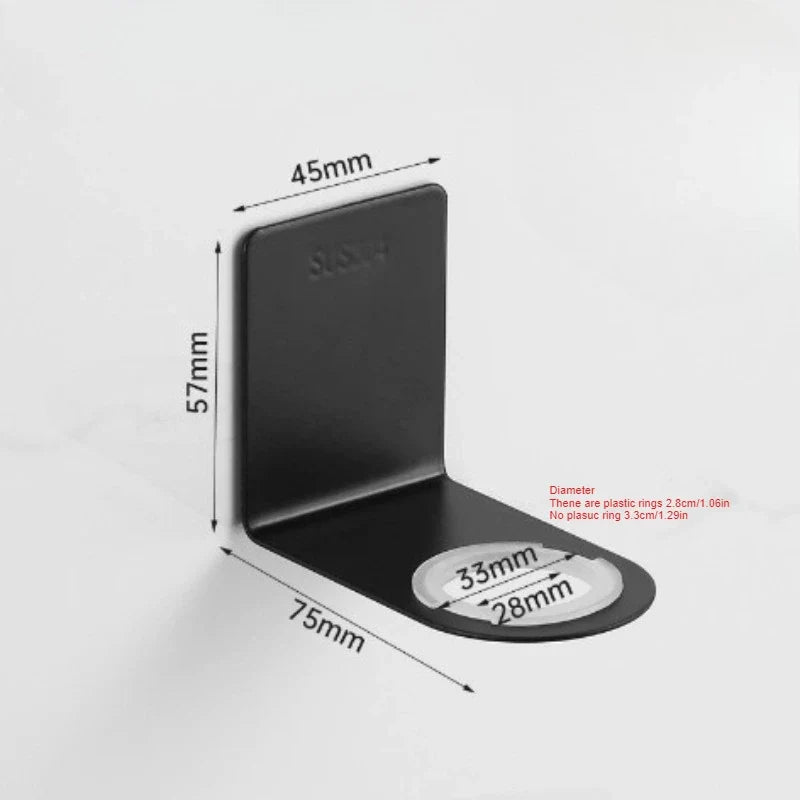 2pcs Stainless Steel Wall-Mounted Bottle Hooks,Refillable Shampoo Container Hanger Bathroom Accessories,Hook For Wall