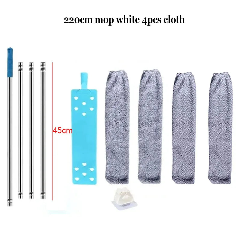 Telescopic Long Handle Broom For Home Blinds Dust Microfiber Brushes To Install Easy To Use Household Cleaning Tools