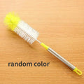 Round Head Bendable Long Handle Cup Brushes Bottle Brush Cleaning Brush Home Kitchen Gadget Random Color