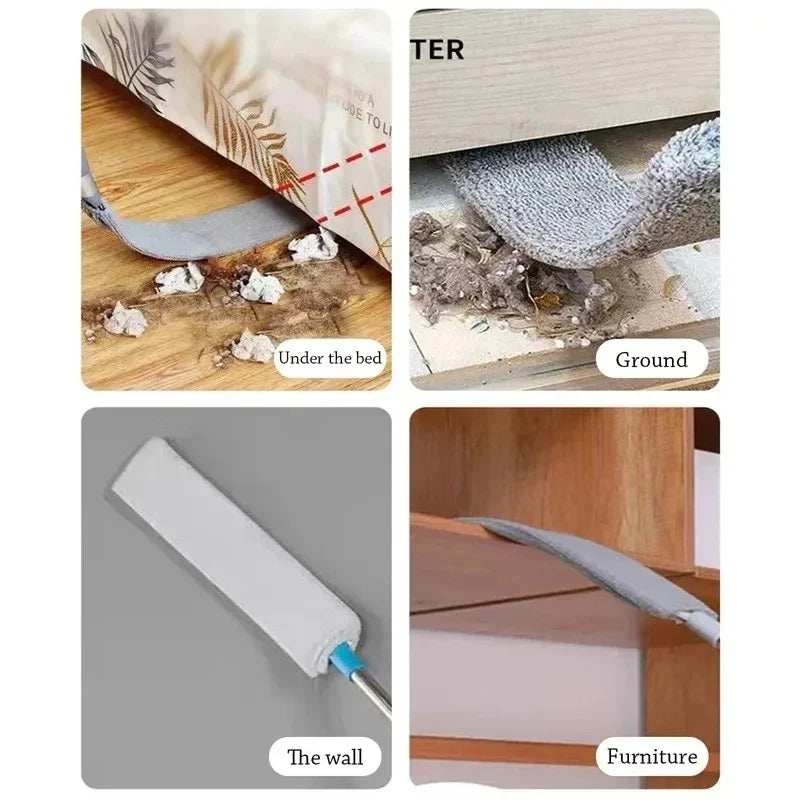Telescopic Long Handle Broom For Home Blinds Dust Microfiber Brushes To Install Easy To Use Household Cleaning Tools