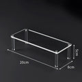 1-5 Tier Acrylic Display Risers Clear Shelf Doll Clay Figurine Display Stand for Desserts Perfume Organizer Showcase W-10