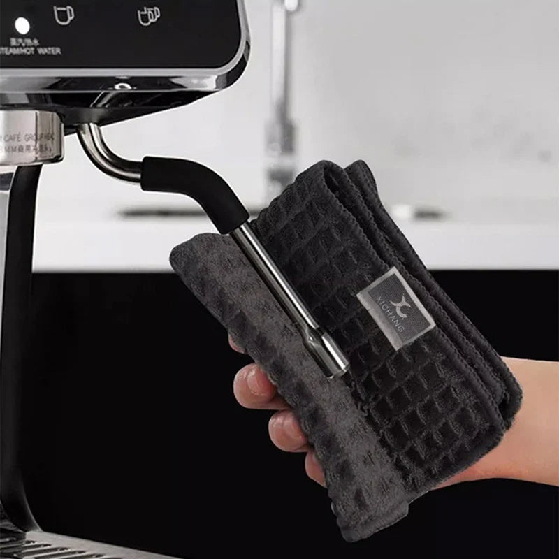 1/2/4pc Cleaning Towel Coffee Bar Barista Super Absorbent Microfiber Cleaning Cloth for Kitchen Home Coffee Machine Cleaner MB01