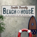 Family Beach House Sign V