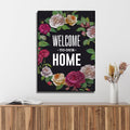 Welcome To Our Home Floral Entryway Sign
